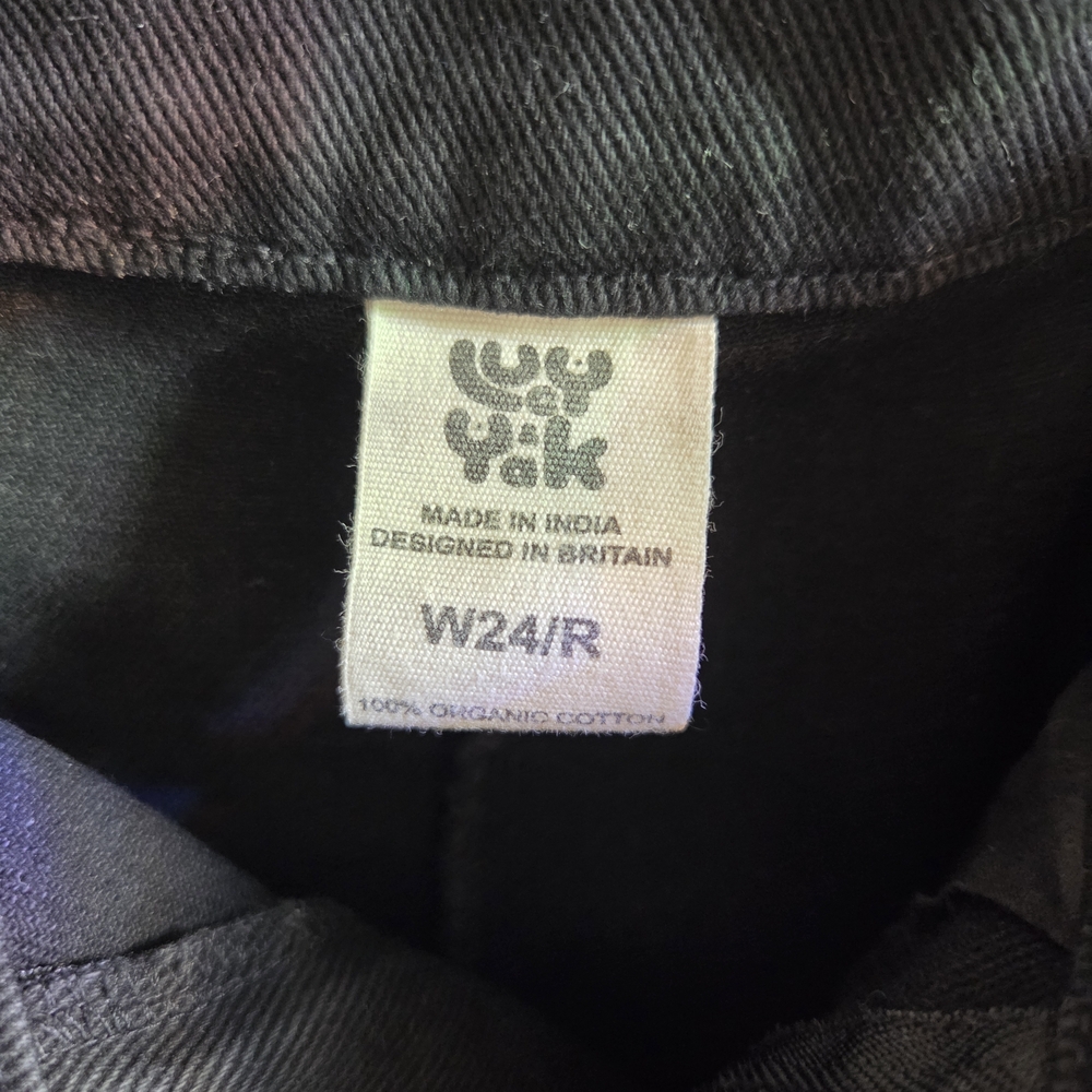 Lucy & Yak Addison Jeans, W24/R, Black - Picture 4 of 4